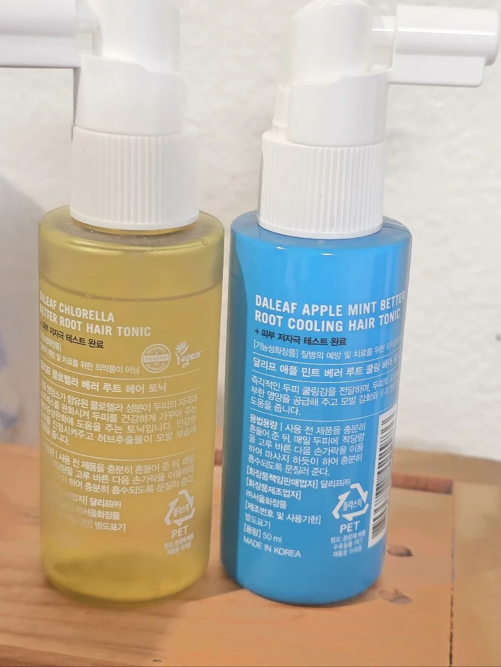 Daleaf Better Root Hair Tonic & Cooling Hair Tonic Bundle 50ml K-Beauty Vegan